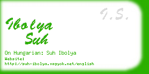 ibolya suh business card